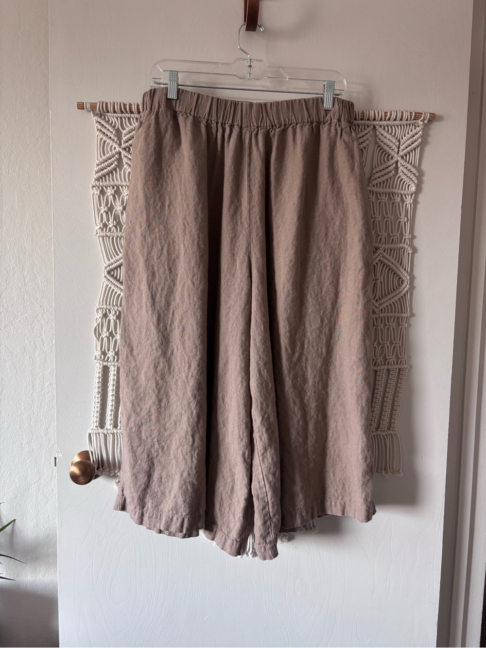 NPL taupe York midi pants Large - Picture 2 of 4